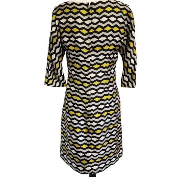 MILLY of New York Silk Retro Mod Shift‎ Dress Size 6 - Picture 2 of 7